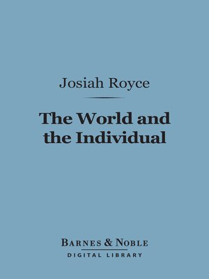 cover image of The World and the Individual (Barnes & Noble Digital Library)